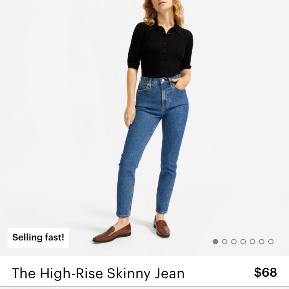 Everlane High Rise Skinny Jean 28 Ankle